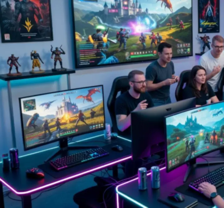 Zespół pasjonatów gier pracujący nad platformą Ultimate Fun Arena